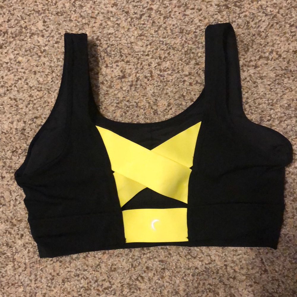 Zyia Black Neon Tape Bra